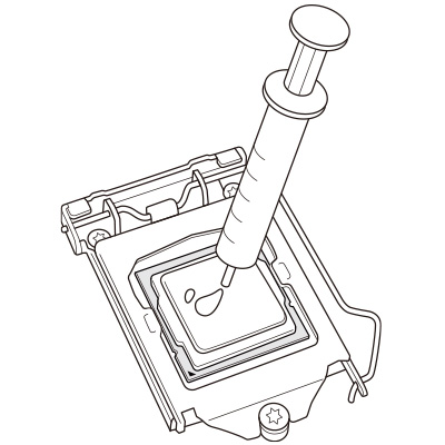 Apply adequate amount of thermal paste to the CPU